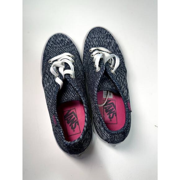 Vans Camden Stripe Womens 7.5 Sneakers Black Gray Jacquard Casual Slip On Shoes - Picture 3 of 7
